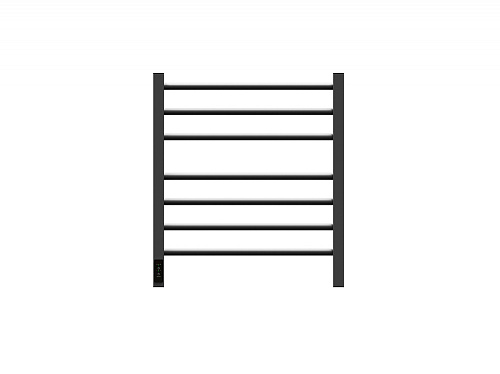 Полотенцесушитель электрический Point Веста PN70756GR П7 500x600, диммер слева, графит премиум