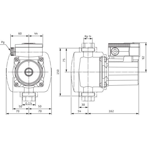 Циркуляционный насос Wilo TOP-Z 20/4 (1~230 V, PN 10, Inox)