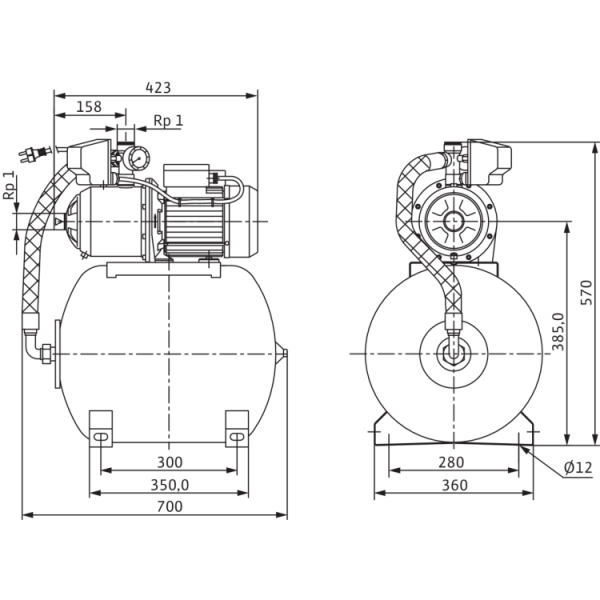 Насосная станция Wilo MultiCargo HMC 304 (1~230 В)