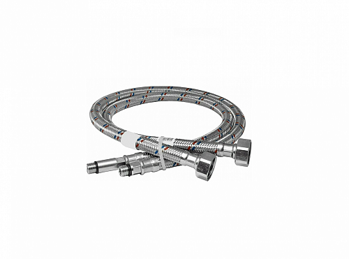 Гибкая подводка (2 шт) 1/2" * M10 - 120 см - для смесителя