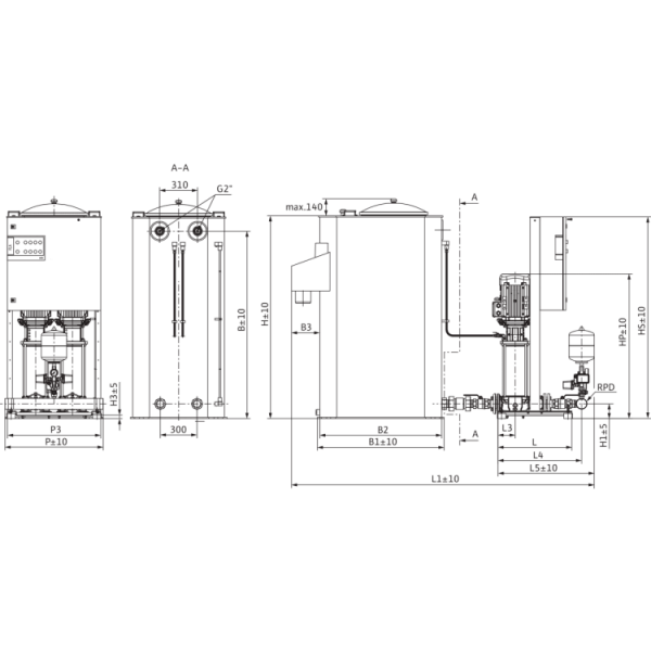 Насосная станция Wilo FLA Compact-2 Helix V 2205 DS10