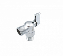 Кран угловой шаровой Valogin 1/2" н.р.-н.р. (ручка флажок)