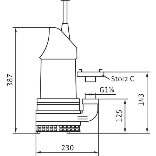 Фекальный насос Wilo EMU KS 8 E GG