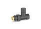 Клапан запорный радиаторный прямой 1/2" н.р.-в.р. Varmega ЧЕРНЫЙ VMDV04-210404
