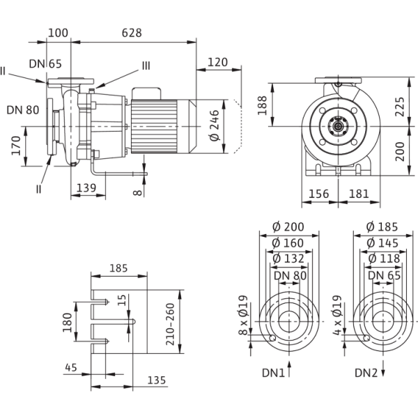 Блочный насос Wilo CronoBloc-BL 65/220-4/4