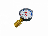 Термоманометр радиальный 16 бар TIM 1/2" н.р., Ø корпуса=63 мм, t=0...120°С