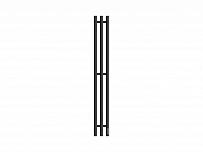 Полотенцесушитель электрический Point Деметра PN12822B П3 120x1200 диммер справа, черный