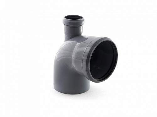 Отвод 110 (87.5°) вверх 50 для внутренней канализации РосТурПласт