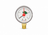 Манометр радиальный 1/4" н.р. -  4 атм. (Ø50мм) с индикатором предела Varmega