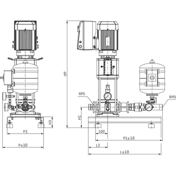 Насосная станция Wilo SiBoost Smart 1 Helix VE 1003