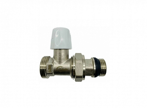 Клапан запорный радиаторный прямой 1/2" н.р.- 3/4 Ek TIM