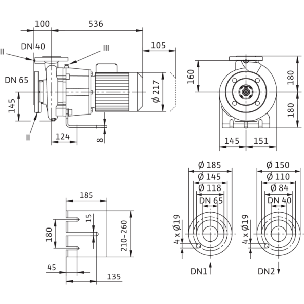 Блочный насос Wilo CronoBloc-BL 40/220-2,2/4