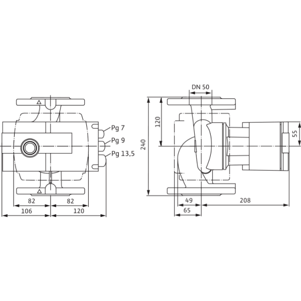 Циркуляционный насос Wilo Stratos 50/1-8 PN16