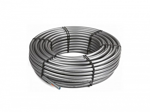 Труба PEХ-а 25*3.5 мм с антидиффузионным слоем EVOH RTP серый металлик (бухта 50 м)