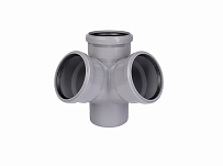Крестовина двухплоскостная 110/110/110 (67°) для внутренней канализации РосТурПласт