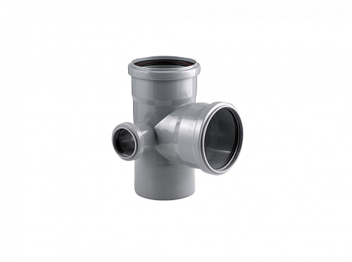 Крестовина двухплоскостная 110/110 (87.5°) левая 50 (87.5°) для внутренней канализации РосТурПласт