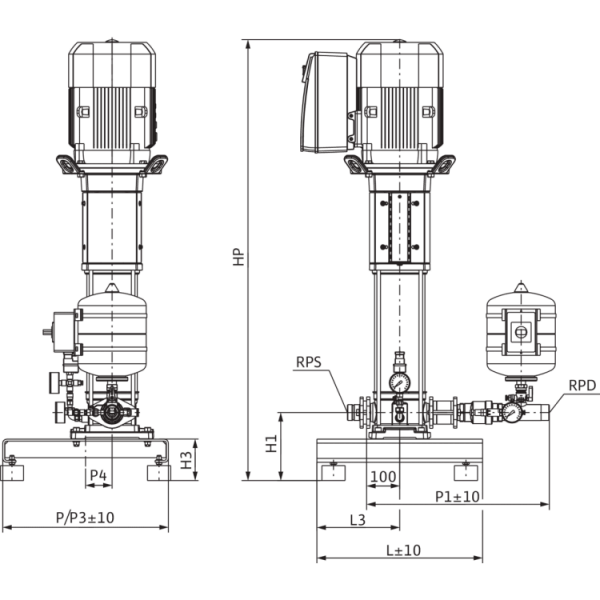 Насосная станция Wilo SiBoost Smart 1 Helix VE 1009