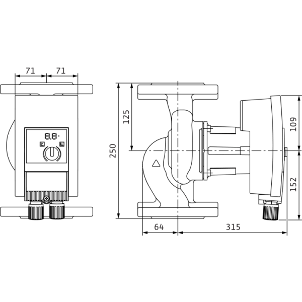Циркуляционный насос Wilo Yonos MAXO 40/0,5-12