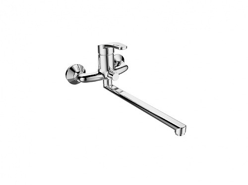 Смеситель для ванны DEVIDA DVL0123-01 с поворотным изливом 330 мм, цвет: хром