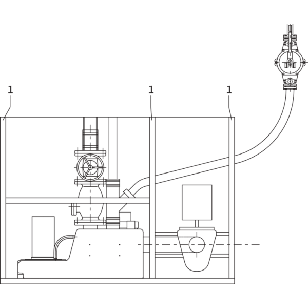 Напорная установка отвода сточной воды Wilo WILO DRAINLIFT S1/6T