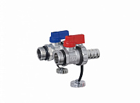 Пара дренажных кранов 1/2" н.р. (Ду 15) для шланга Ø 12 мм TIM