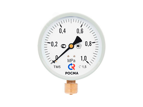 Манометр ТМ-510Р.00 (0-1,0МПа) (д100мм) М20х1,5  кл.1,5  М2 радиальный РОСМА