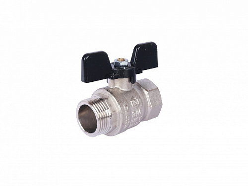 Кран шаровой Stout 1" н.р.-в.р. (ручка бабочка)