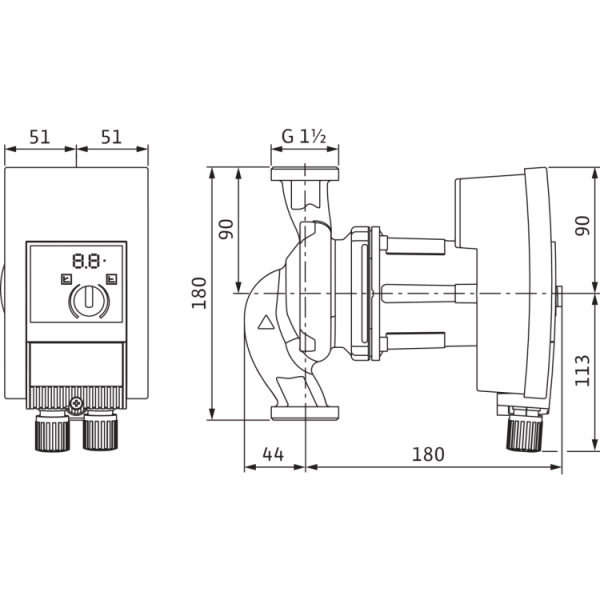 Циркуляционный насос Wilo Yonos MAXO 25/0,5-7