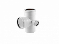 Крестовина двухплоскостная 110/110/50 правая (87.5°) для малошумной внутренней канализации RTP