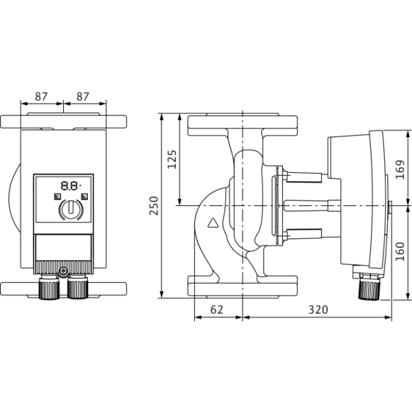 Циркуляционный насос Wilo Yonos MAXO 40/0,5-16