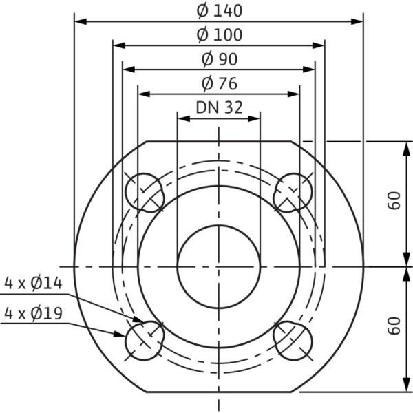 Циркуляционный насос Wilo Yonos MAXO-D 32/0,5-7