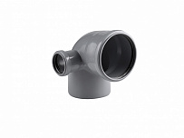 Отвод 110 (87.5°) левый 50 (87.5°) для внутренней канализации РосТурПласт