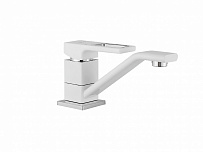 Смеситель для кухни GAPPO G4517-8 (Futura) с поворотным изливом, цвет: белый