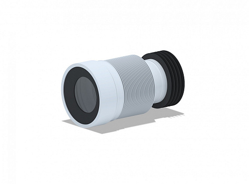 Гофра для унитаза выпуск с манжетой 110 мм (230-530мм) Ани-Пласт