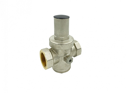 Редуктор давления поршневой Varmega 1" в.р.-в.р с присоединением к манометру