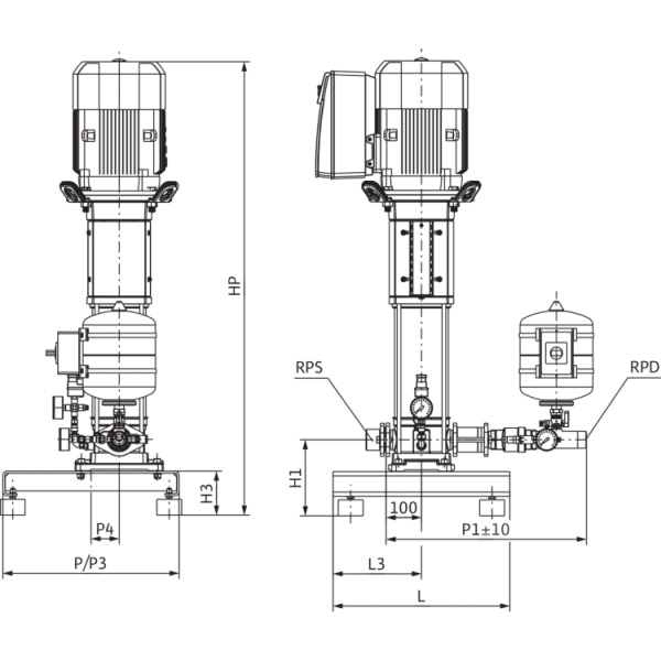Насосная станция Wilo SiBoost Smart 1 Helix VE 1605