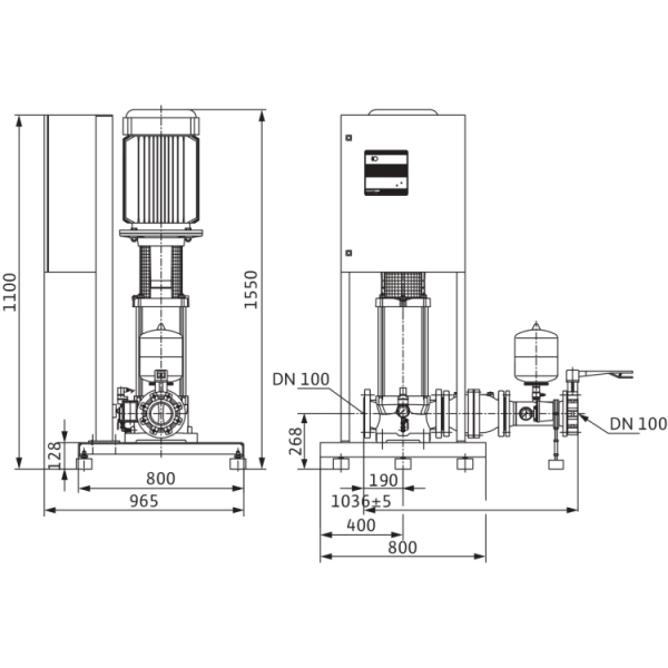 Насосная станция Wilo CO-1 MVI 7004/2/ER(SD)-EB-R