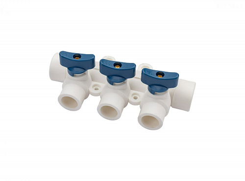 Коллектор 25 с 3 шаровыми кранами 20 RTP