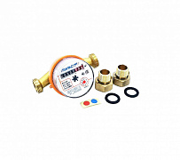 Универсальный счетчик воды "Пульсар ПРО Ду 15" со штуцерами (МД 110 мм)