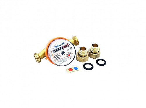 Универсальный счетчик воды "Пульсар ПРО Ду 15" со штуцерами (МД 110 мм)