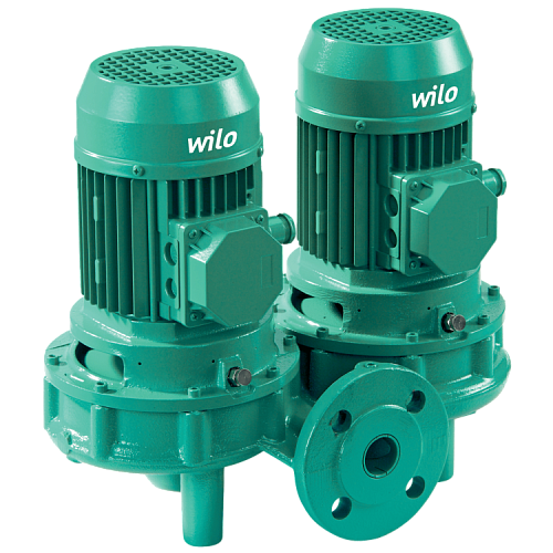 Циркуляционный насос с сухим ротором в исполнении Inline с фланцевым соединением Wilo VeroTwin-DPL 80/125-0,75/4