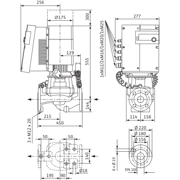 Циркуляционный насос Wilo STRATOS GIGA 100/1-17/3,7-R1