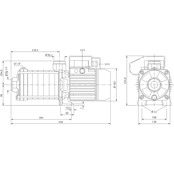 Центробежный насос Wilo Economy MHIL 506 (1~230 В)