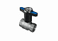 Кран шаровой Herz MODUL 1/2" в.р.-в.р. с термометром (ручка синяя бабочка)