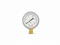 Манометр радиальный 1/4" н.р. -  10 атм. (Ø50мм) Varmega