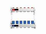 Коллекторная группа Varmega из нержавеющей стали 1" на 6 контуров без расходомеров