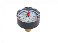 Термоманометр аксиальный 6 бар TIM 1/2" н.р., Ø корпуса=80 мм, t=0...120°С