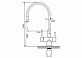 Смеситель для кухни с краном для фильтра Splenka S70.64.06, гибкий излив, цвет: черный
