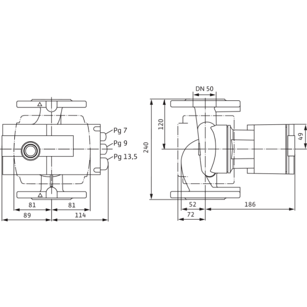 Циркуляционный насос Wilo Stratos 50/1-10 PN16