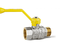 Кран шаровой LD Pride 1/2" н.р.-в.р. для газа (ручка рычаг)